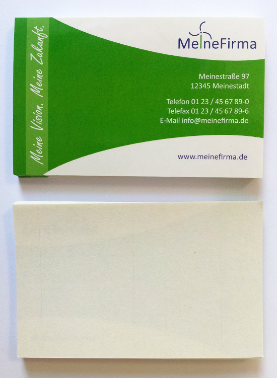 Sticker aus Haftpapier mit high-gloss Oberfläche